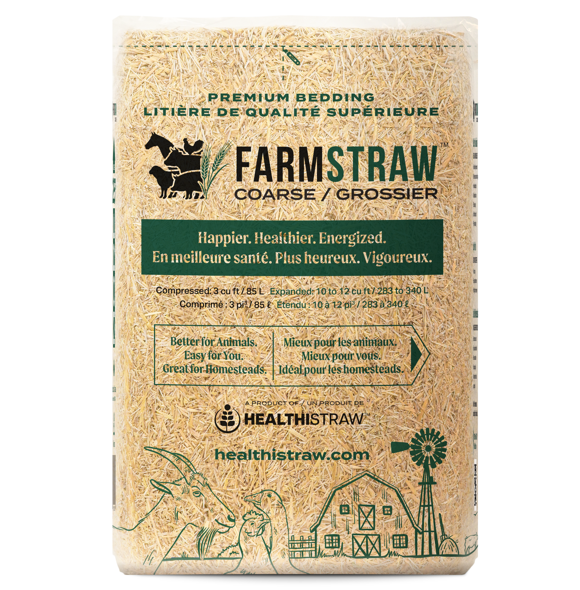 FarmStraw Coarse Premium Animal Bedding